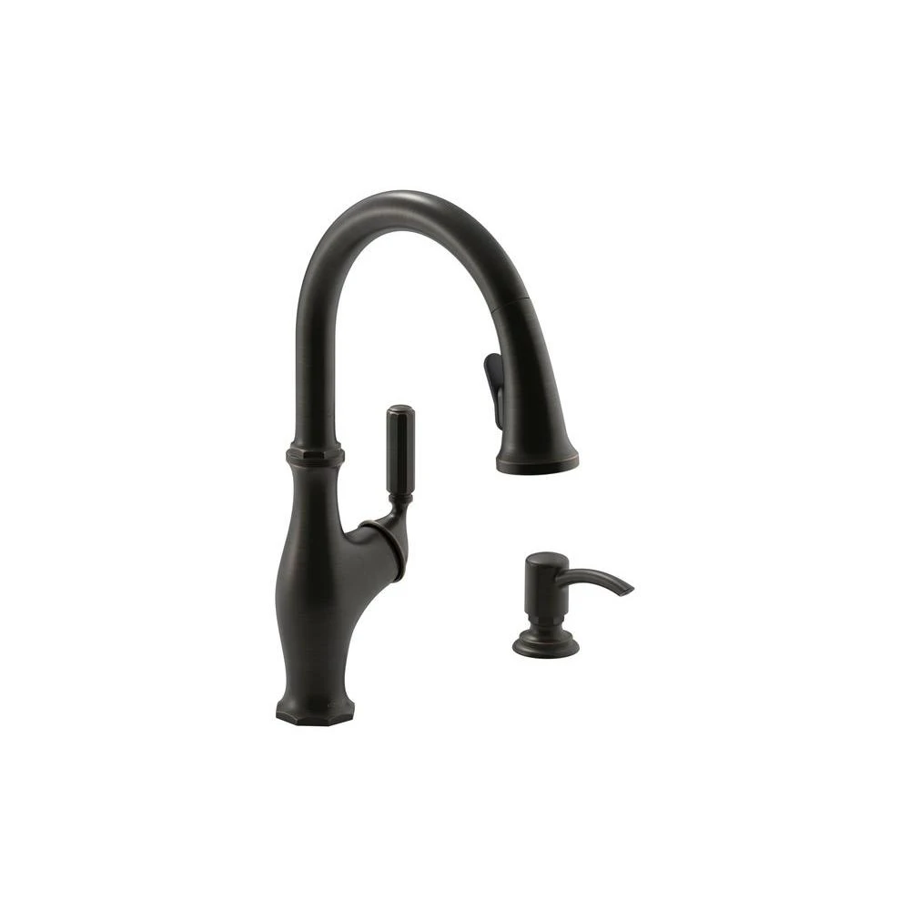 Worth Single-Handle Pull-Down Sprayer Kitchen Faucet In Oil Rubbed Bronze 7 Worth Single-Handle Pull-Down Sprayer Kitchen Faucet In Oil Rubbed Bronze - Image 5