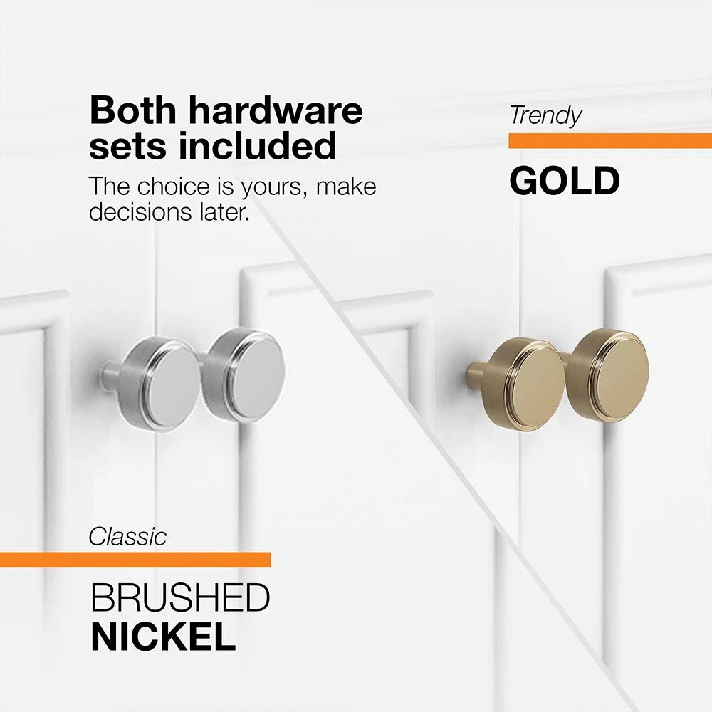 Melpark 48 In. W X 22 In. D Bath Vanity In White With Cultured Marble Vanity Top In White With White Sink 9 Melpark 48 In. W X 22 In. D Bath Vanity In White With Cultured Marble Vanity Top In White With White Sink - Image 7