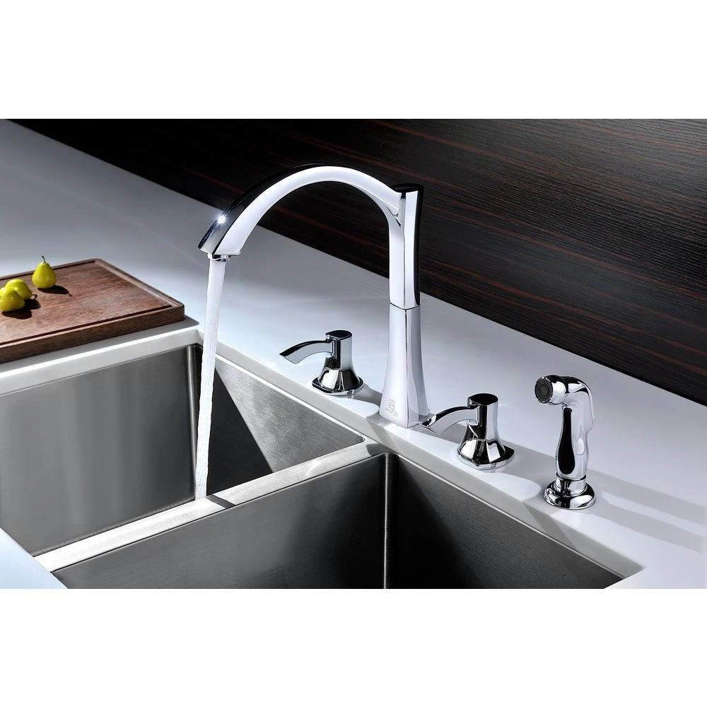 Soave Series 2-Handle Standard Kitchen Faucet In Polished Chrome 10 Soave Series 2-Handle Standard Kitchen Faucet In Polished Chrome - Image 8