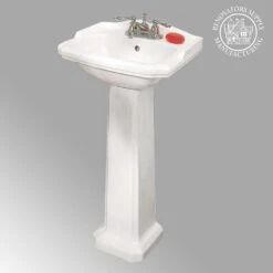 Cloakroom 19 In. Pedestal Combo Bathroom Sink In White With Overflow -Master Locks Shop b896c08c69f55cec801063da6d581dbb 1800x1800