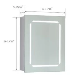 20 In. X 25 In. X 6 In. LED Lighted Surface Mount Medicine Cabinet In White 11 20 In. X 25 In. X 6 In. LED Lighted Surface Mount Medicine Cabinet In White -Master Locks Shop b8efd891ddaae830e9aa96d74ce9afaf 1800x1800
