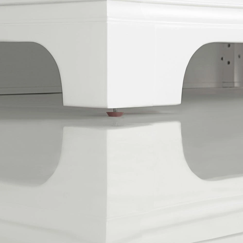 Melpark 48 In. W X 22 In. D Bath Vanity In White With Cultured Marble Vanity Top In White With White Sink 6 Melpark 48 In. W X 22 In. D Bath Vanity In White With Cultured Marble Vanity Top In White With White Sink - Image 4