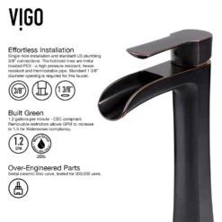 VIGO Glass Vessel Bathroom Sink In Russet And Niko Faucet Set In Antique Rubbed Bronze -Master Locks Shop b9af0e7c1cea18d72c2c9d3be3b6c29d 1800x1800