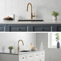 Oletto Single-Handle Pull-Down Sprayer Kitchen Faucet In Gold -Master Locks Shop bac16a0c156c0974645e39349838264d 1800x1800