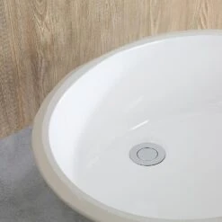 Boyel Living 17 In. X 14 In. Oval Undercounter Bathroom Ceramic Vanity Sink 1601W In White -Master Locks Shop bb3163f43f109239720b890eb8a931f5 1800x1800