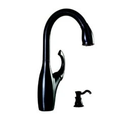 Contemporary Single-Handle Pull-Down Sprayer Kitchen Faucet With Soap Dispenser In Mediterranean Bronze -Master Locks Shop bb82688a15d38e9fa6ed825c79ba787b 1800x1800