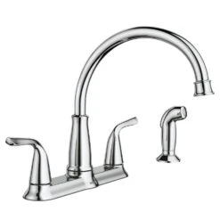 Brecklyn 2-Handle Standard Kitchen Faucet With Side Sprayer In Spot Resist Stainless -Master Locks Shop bbd69e5aeed39095ea3de08f418cb97b 1800x1800