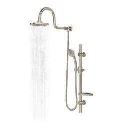 AquaRain 3-Spray Retrofit Shower System With Handshower & Showerhead Combo & Wall Bar Shower Kit In Brushed Nickel -Master Locks Shop bc7c3c468dfca774a420fa27fea9a6e9 1800x1800