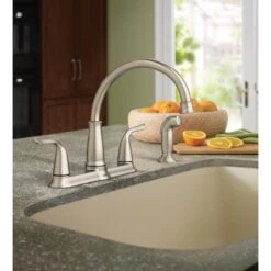 Brecklyn 2-Handle Standard Kitchen Faucet With Side Sprayer In Spot Resist Stainless -Master Locks Shop bc93e1f74d878f889c61a7c4484c3dc2 1800x1800