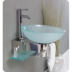 Fresca Cristallino Vessel Sink In Frosted Glass With Stand In Chrome -Master Locks Shop bca7b5dc0da258864834ce8c86a83959 1800x1800