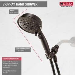 7-Spray 5 In. Single Wall Mount Handheld Shower Head In SpotShield Venetian Bronze -Master Locks Shop bfc1caf01cbe3ef4e3249d7bed3d7291 1800x1800