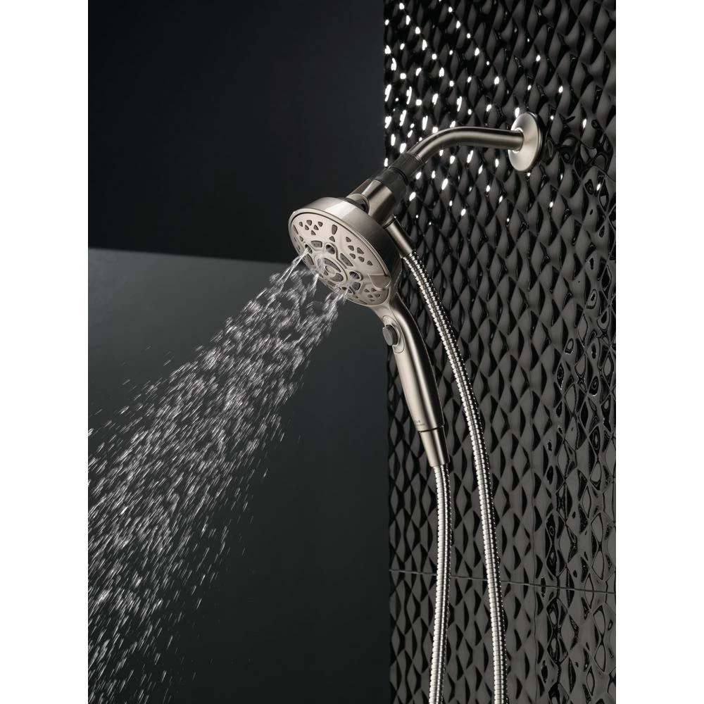 SureDock 7-Spray 5 In. Single Wall Mount Handheld H2Okinetic Shower Head In SpotShield Brushed Nickel 7 SureDock 7-Spray 5 In. Single Wall Mount Handheld H2Okinetic Shower Head In SpotShield Brushed Nickel - Image 5