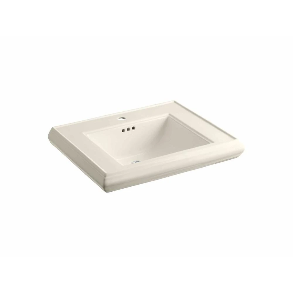 KOHLER Memoirs 5-3/8 In. Cermaic Pedestal Sink Basin In White With Overflow Drain 8 KOHLER Memoirs 5-3/8 In. Cermaic Pedestal Sink Basin In White With Overflow Drain - Image 6