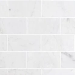 Ivy Hill Tile White Carrara 3 In. X 6 In. X 9mm Polished Marble Subway Tile (40 Pieces / 5 Sq. Ft. / Box)