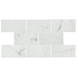 Merola Tile Classico Carrara Glossy 3 In. X 6 In. Ceramic Subway Wall Tile (6.03 Sq. Ft. / Case) -Master Locks Shop caa3bd4cf004389abf04a365acc59559 1800x1800