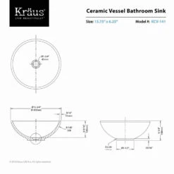 KRAUS Soft Round Ceramic Vessel Bathroom Sink In White -Master Locks Shop cb0ebd984b89b45684a1c5dd44bd2223 1800x1800