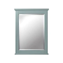 24 In. W X 32 In. H Framed Rectangular Bathroom Vanity Mirror In Seaglass