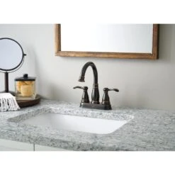 Porter 4 In. Centerset 2-Handle Bathroom Faucet In Oil Rubbed Bronze -Master Locks Shop cd5f3c3a420f280228d5099dd4c5aa09 1800x1800