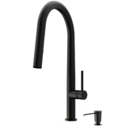 Greenwich Single-Handle Pull-Down Sprayer Kitchen Faucet With Soap Dispenser In Matte Gold -Master Locks Shop d098ed1118140a67e5ccb342cbb696ed 1800x1800
