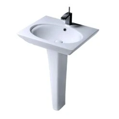 Barclay Products Aristocrat Pedestal Lavatory Combo Bathroom Sink In White