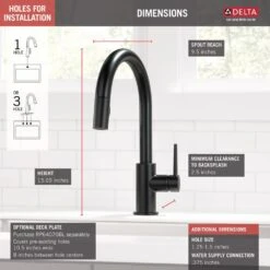 Trinsic Single-Handle Pull-Down Sprayer Kitchen Faucet With MagnaTite Docking In Matte Black 24 Trinsic Single-Handle Pull-Down Sprayer Kitchen Faucet With MagnaTite Docking In Matte Black -Master Locks Shop d20aada934bd6b76f7d366b9d5c6d840 1800x1800
