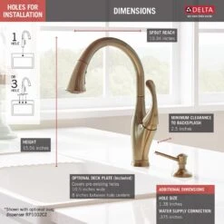 Addison Single-Handle Pull-Down Sprayer Kitchen Faucet With MagnaTite Docking In Champagne Bronze -Master Locks Shop d20ab61076ec78e1b84cf4e6af32e1c3 1800x1800