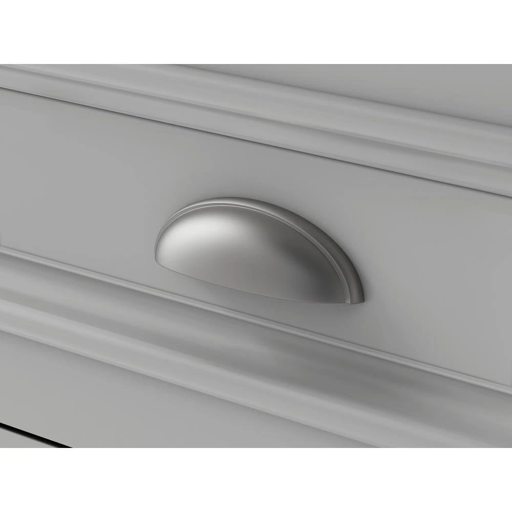 Sadie 67 In. W X 21.5 In. D Vanity In Dove Grey With Marble Vanity Top In Natural White With White Sinks 9 Sadie 67 In. W X 21.5 In. D Vanity In Dove Grey With Marble Vanity Top In Natural White With White Sinks - Image 7