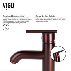 VIGO Rectangular Glass Vessel Bathroom Sink In Russet With Faucet Set In Oil Rubbed Bronze -Master Locks Shop d78922fc3d6a68cf1534350b721d4064 1800x1800