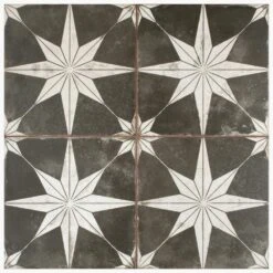 Merola Tile Kings Star Nero 17-5/8"x17-5/8" Ceramic F/W Tile -Master Locks Shop d8d0e800a3acccc6bb066439d0b89006 1800x1800