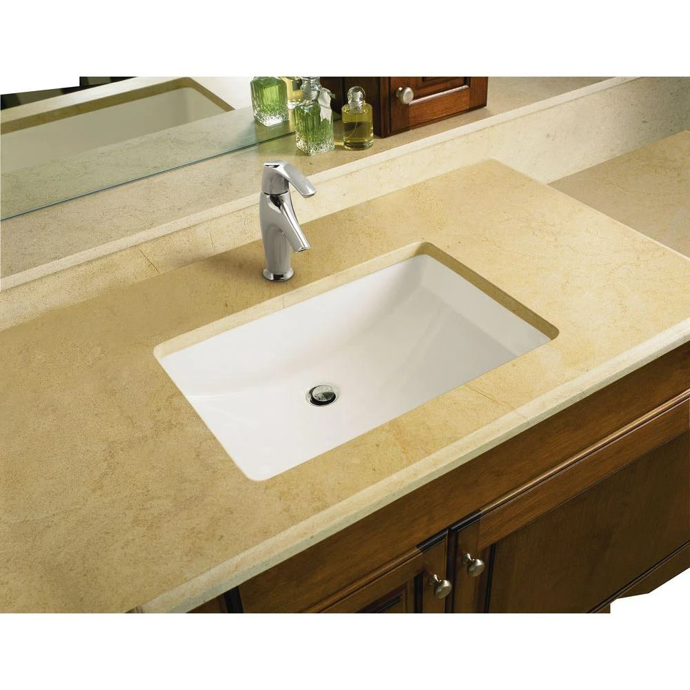 KOHLER Ladena 23-1/4 In. Undermount Bathroom Sink In White With Overflow Drain 16 KOHLER Ladena 23-1/4 In. Undermount Bathroom Sink In White With Overflow Drain - Image 14