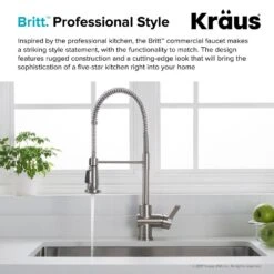 Britt Single Handle Commercial Kitchen Faucet With Dual Function Sprayhead In All-Brite Spot Free Stainless Steel Finish -Master Locks Shop db1b567c1f1223ab81a9c1dc2d1bba55 1800x1800