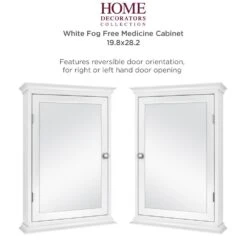 19.8 In. X 28.2 In. Fog Free Surface Mount Medicine Cabinet In White -Master Locks Shop db9dabed250cf6643321734bb85fb372 1800x1800