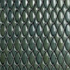 Divine Valor Deep Emerald 9 In. X 12 In. Glazed Ceramic Mosaic Tile (0.60 Sq. Ft.)