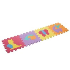 Hey! Play! Multi-Colored 12.5 In. X 12.5 In. X 0.25 In. Interlocking EVA Foam Animal Puzzle Floor Tile (16-Pack) -Master Locks Shop e03eabb033faa605ab65c645f1495f4c 1800x1800