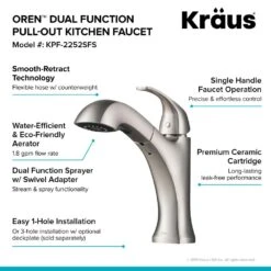 Spot Free Oren Single-Handle Pull-Out Sprayer Kitchen Faucet In All-Brite Stainless Steel -Master Locks Shop e097d14bbe94fd89aedd25751ca0ea02 1800x1800