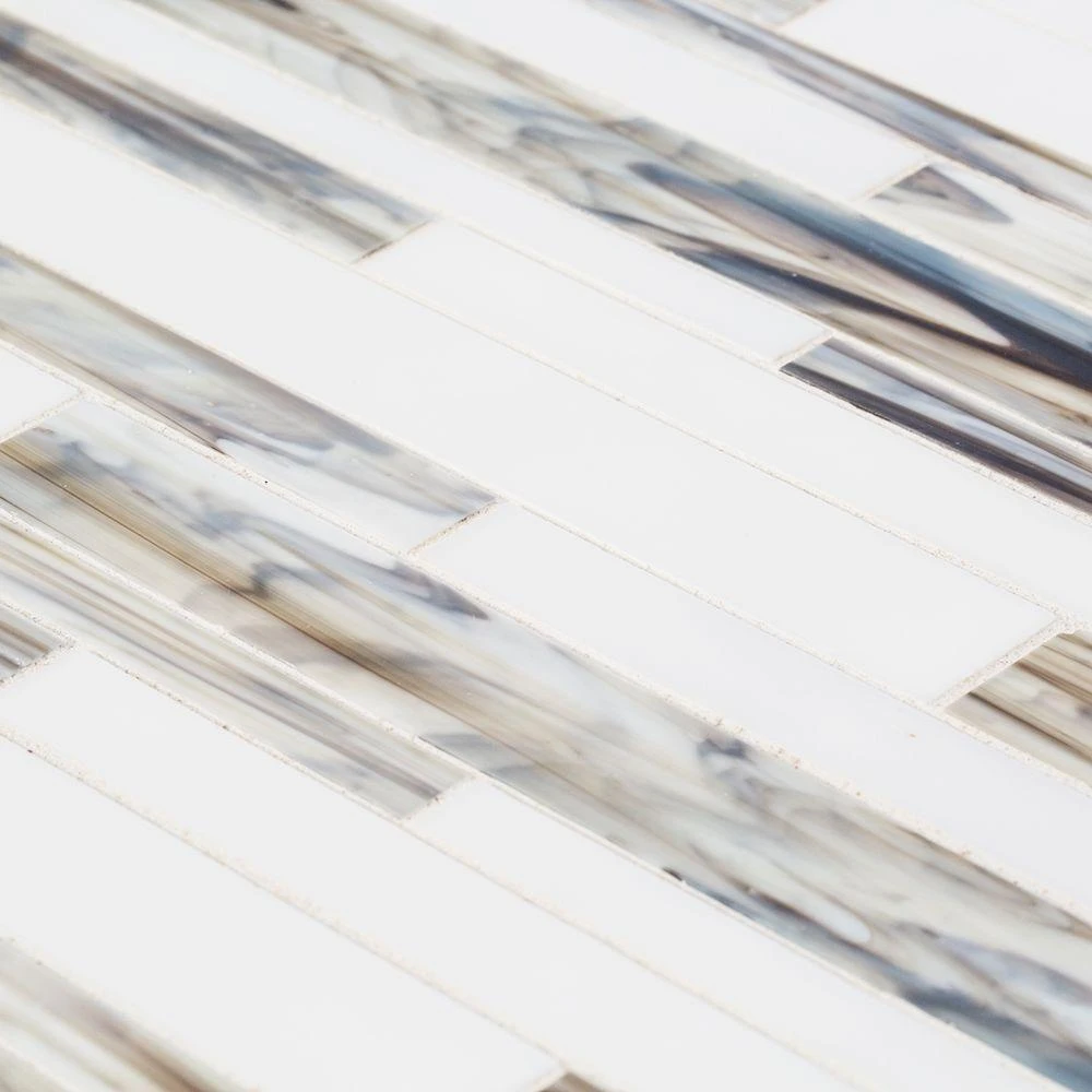 Jeffrey Court Coastal Skies Grey 14 In. X 11.75 In. X 8 Mm Interlocking Glossy Glass Mosaic Tile 7 Jeffrey Court Coastal Skies Grey 14 In. X 11.75 In. X 8 Mm Interlocking Glossy Glass Mosaic Tile - Image 5