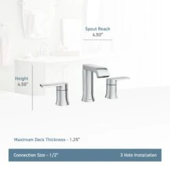 Genta 8 In. Widespread 2-Handle Bathroom Faucet In Chrome -Master Locks Shop e1374c630bab977d2c6c926b62c6025b 632465ef 4e54 445f bb0f 752cd578738d 1800x1800