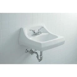 KOHLER Kingston Wall-Mount Vitreous China Bathroom Sink In White With Overflow Drain -Master Locks Shop e28d43bac023f85e22af1ad6756b2572 1800x1800