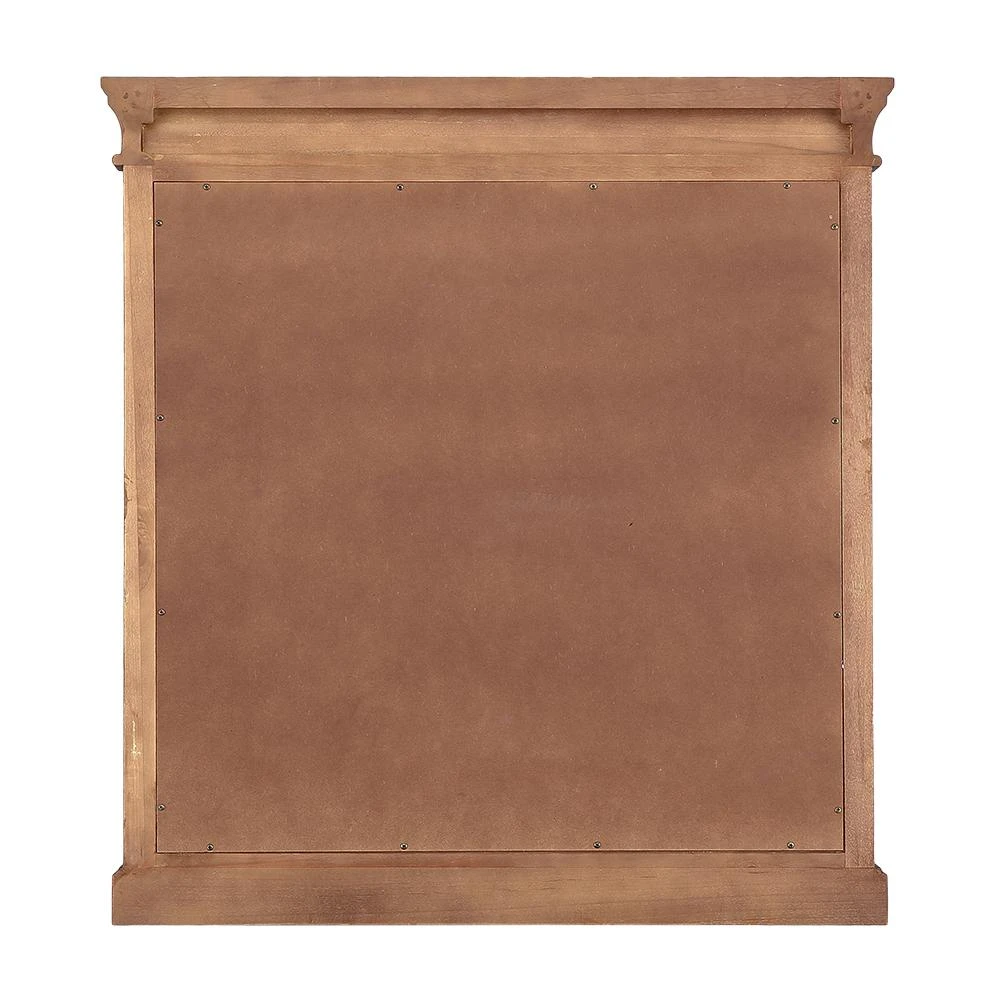 30 In. W X 32 In. H Framed Rectangular Bathroom Vanity Mirror In Warm Cinnamon 5 30 In. W X 32 In. H Framed Rectangular Bathroom Vanity Mirror In Warm Cinnamon - Image 3