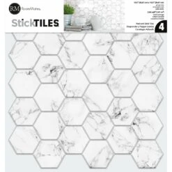 RoomMates Carrara Marble Hexagon Peel And Stick Backsplash -Master Locks Shop e415d2bb 90bc 4a88 adaa c904e4a61c31.a70d5d7b9b2c126aee234fa279e5bf64 1800x1800