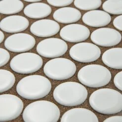 Merola Tile Hudson Penny Round Glossy White 12 In. X 12-5/8 In. X 5 Mm Porcelain Mosaic Tile (10.74 Sq. Ft. / Case) -Master Locks Shop e44f7a35b790d7d2042f25a8ee05a41e 1800x1800
