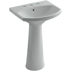 KOHLER Cimarron 8 In. Widespread Vitreous China Pedestal Combo Bathroom Sink In White With Overflow Drain -Master Locks Shop e5a244d5acb889f2bca585d569d3e11e 1800x1800