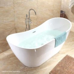 Modern Freestanding Single-Handle Floor-Mount Roman Tub Faucet Filler With Hand Shower In Brushed Nickel 18 Modern Freestanding Single-Handle Floor-Mount Roman Tub Faucet Filler With Hand Shower In Brushed Nickel -Master Locks Shop e6953dd984ca1975de3e91b53801e9d2 1800x1800