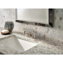 Foundations 4 In. Centerset 2-Handle Bathroom Faucet In Brushed Nickel -Master Locks Shop e6fdd94683ba6be1d86d7d70297caa34 1800x1800