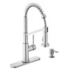 Gage Single-Handle Spring Neck Pull-Down Kitchen Faucet With TurboSpray, FastMount, Soap Dispenser In Stainless Steel -Master Locks Shop e7f645779498dd0807bb790da1e80aa3 1800x1800