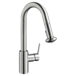 Memphis Single-Handle Pull-Down Sprayer Kitchen Faucet With 1.8 GPM In Stainless Steel