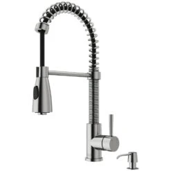 Brant Single-Handle Pull-Down Sprayer Kitchen Faucet With Soap Dispenser In Matte Gold -Master Locks Shop eb0064deb74841cc322cf82c9d44a0ae 1800x1800