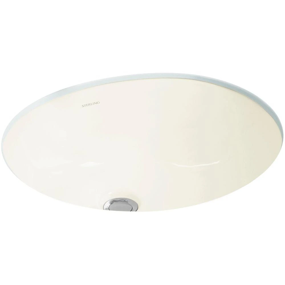 STERLING Wescott Under-Mounted Vitreous China Bathroom Sink In White With Overflow Drain 9 STERLING Wescott Under-Mounted Vitreous China Bathroom Sink In White With Overflow Drain - Image 7