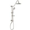 6-spray 8 In. Dual Shower Head And Handheld Shower Head With Low Flow In Brushed Nickel