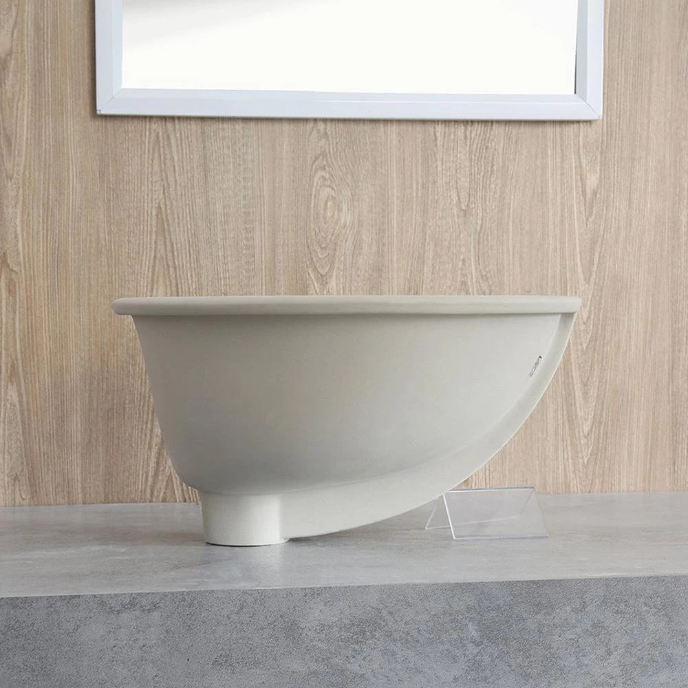 Boyel Living Oval Undercounter Bathroom Ceramic Sink, White, Insize 16 In. X 13 In. 5 Boyel Living Oval Undercounter Bathroom Ceramic Sink, White, Insize 16 In. X 13 In. - Image 3